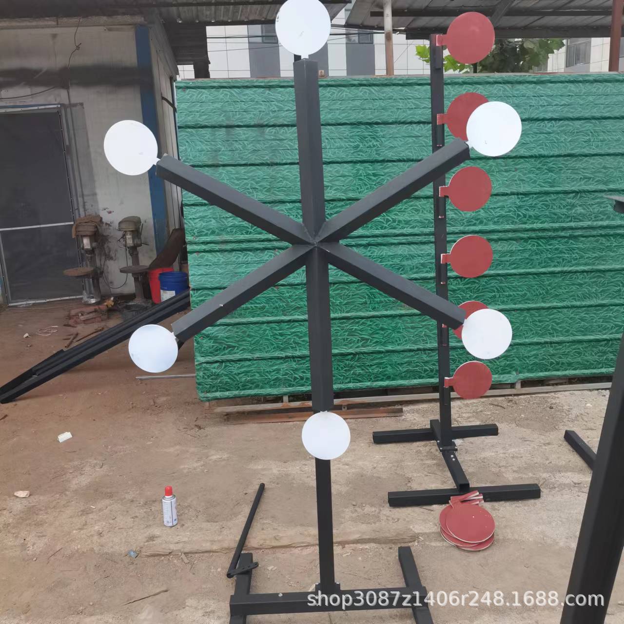 现货防弹钢板激光切割加工防弹钢板六头靶电动风车靶龙门靶目标靶