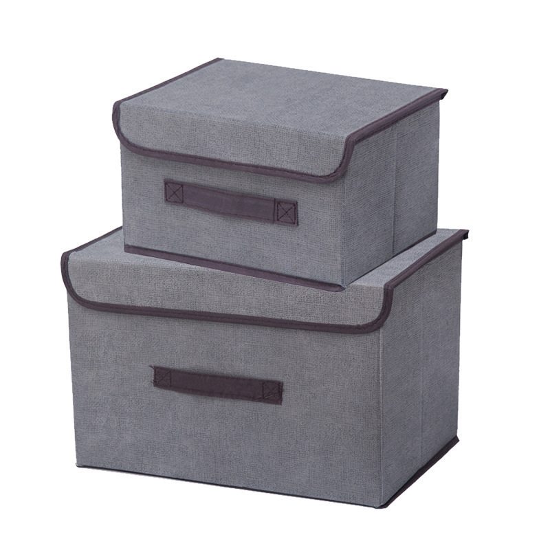Caja de almacenamiento de ropa plegable a prueba de polvo, caja de almacenamiento de juguetes, armario, caja de almacenamiento grande con cubierta