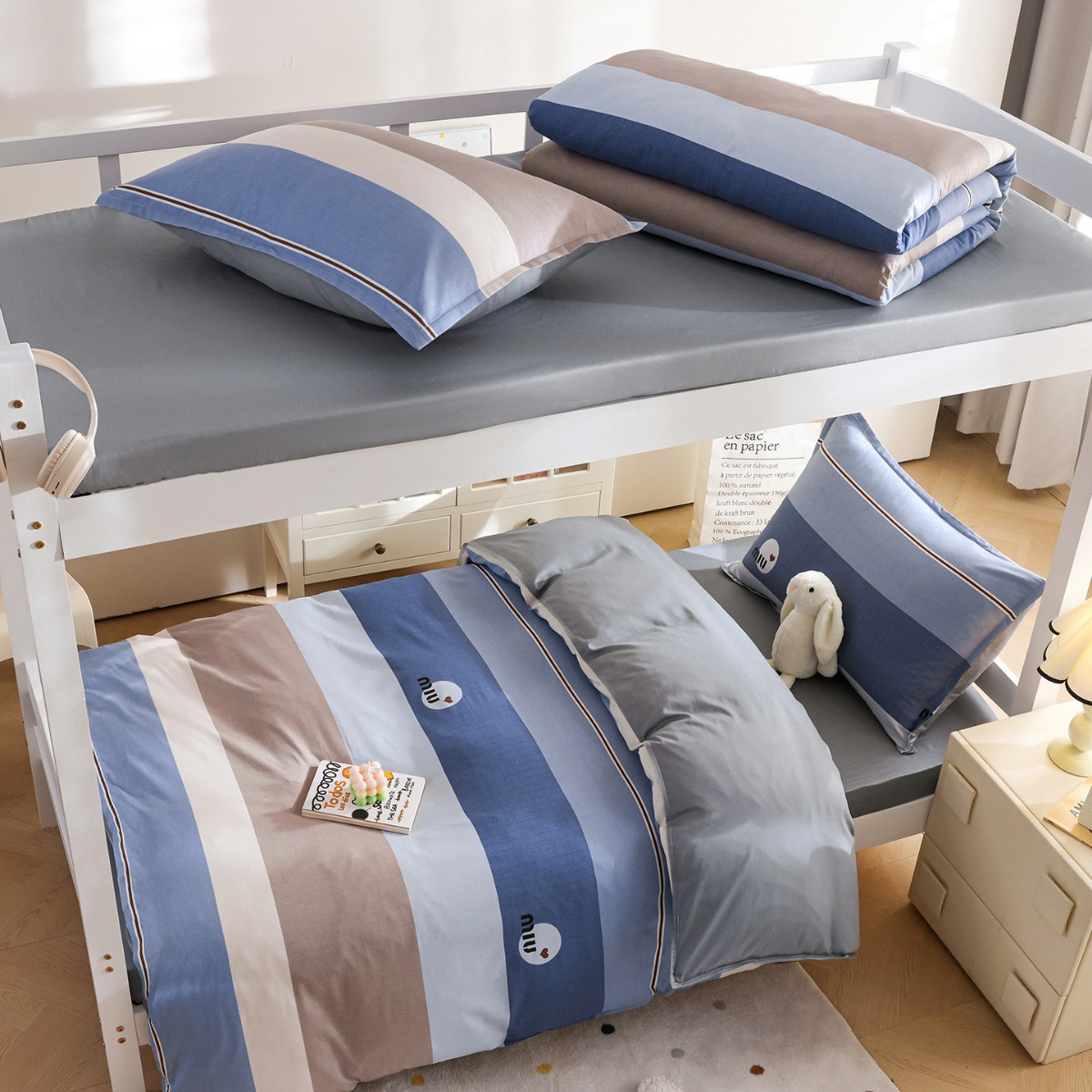 Camas de algodón masculino de tres piezas dormitorio universitario sábanas individuales sábanas sábanas sábanas