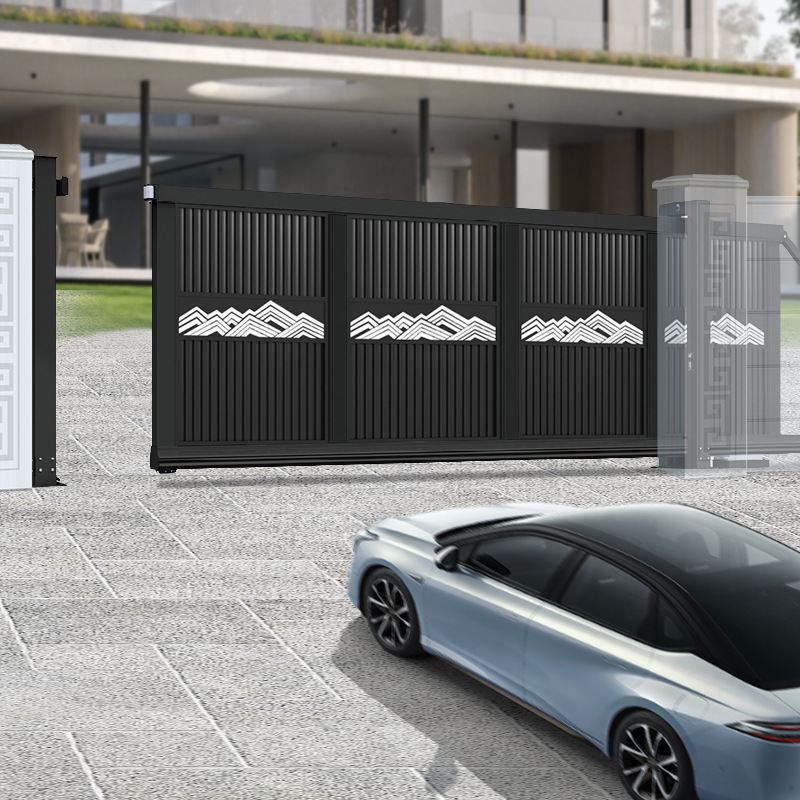 High-End Aluminum Alloy Courtyard Suspended Sliding Door for Villa, Home Entrance Gate, Fence, Outdoor Anti-Rust Sliding Gate High-End Aluminum Alloy Courtyard Suspended Sliding Door for Villa, Home Entrance Gate, Fence, Outdoor Anti-Rust Sliding Gate
