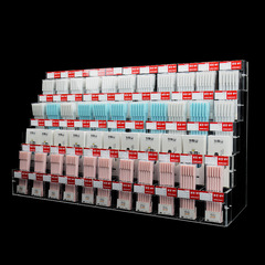 Pen holder stationery store neutral pen holder multi-layer top and bottom pen stand step pen display stand acrylic transparent pen display rack