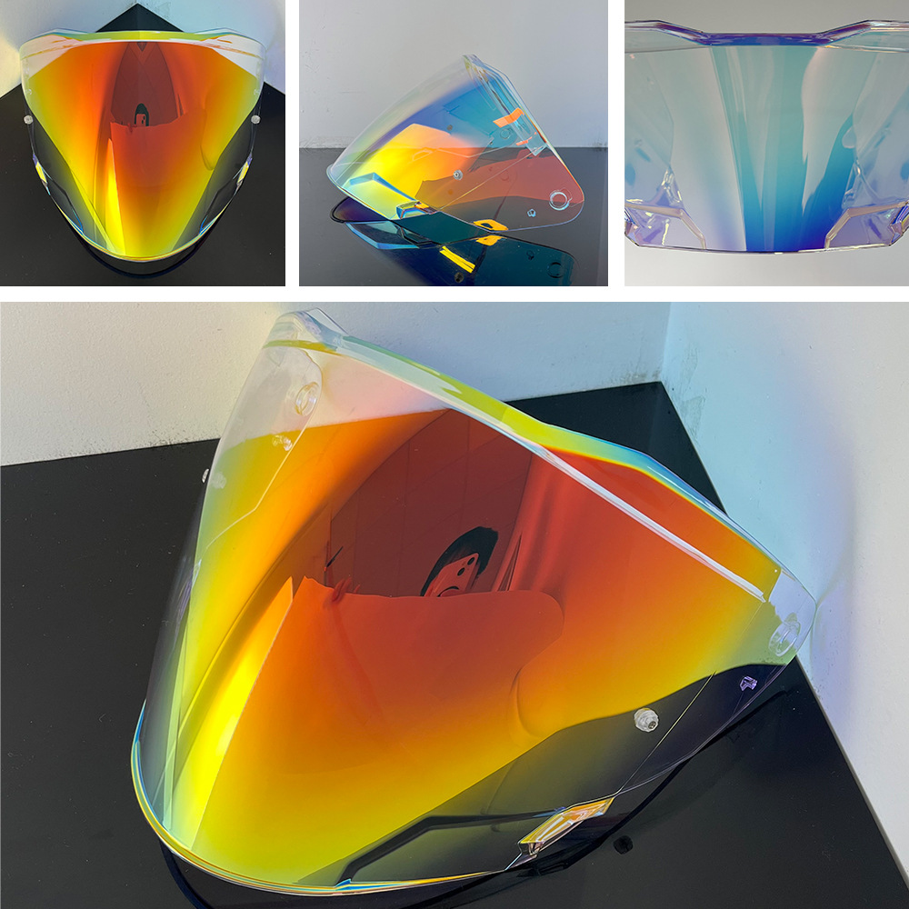 Of618 Helmet Lens Is Compatible with Of618, Verso 2 High-Definition Anti-Uv Day and Night Universal Helmet Mirror