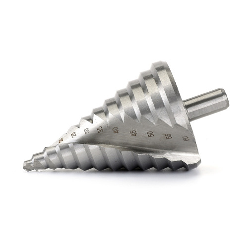 Cross-border 6-60mm spiral groove triangular shank pagoda drill bit step drill reamer drill step drill bit step hole opener