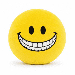 Cross-Border New Product: Yellow Round-Faced Smiling Plush Toy Doll, Customizable with Your Own Design