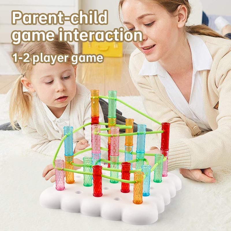 Amazon DIY cuerda de cristal puzzle dobles juegos de rompecabezas para niños