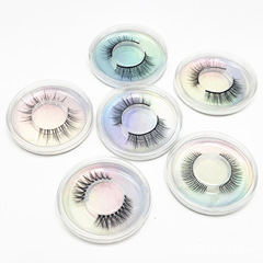 3D transparent stem false eyelashes, sharpened imitation hand-stretched natural style Japanese simulated nude makeup fairy Thai makeup eyelashes