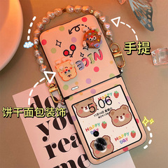 Honor Magic V Flip 2 女性向け携帯電話ケース、個性的なクリエイティブなVFlipカラフルな水玉模様折りたたみ保護ケース