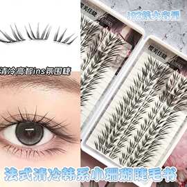 大容量法式清冷韩系小珊蝴假睫毛根根分明微斜飞温柔减龄清透贵气
