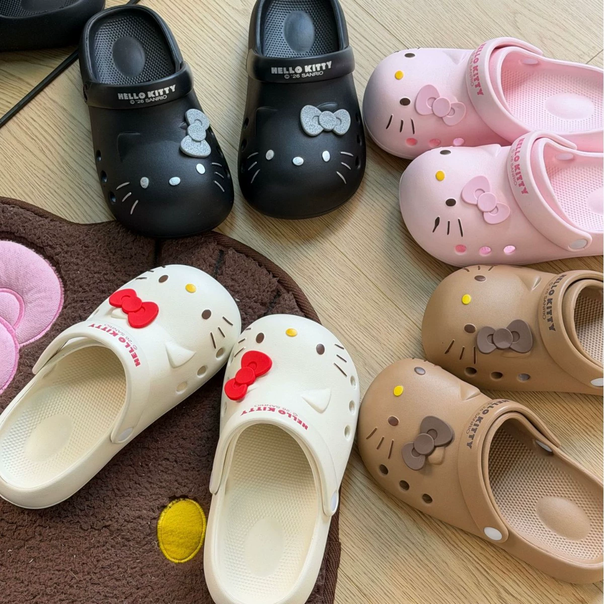 Sanrio, Hello Kitty, летние мультяшные милые нескользящие тапочки