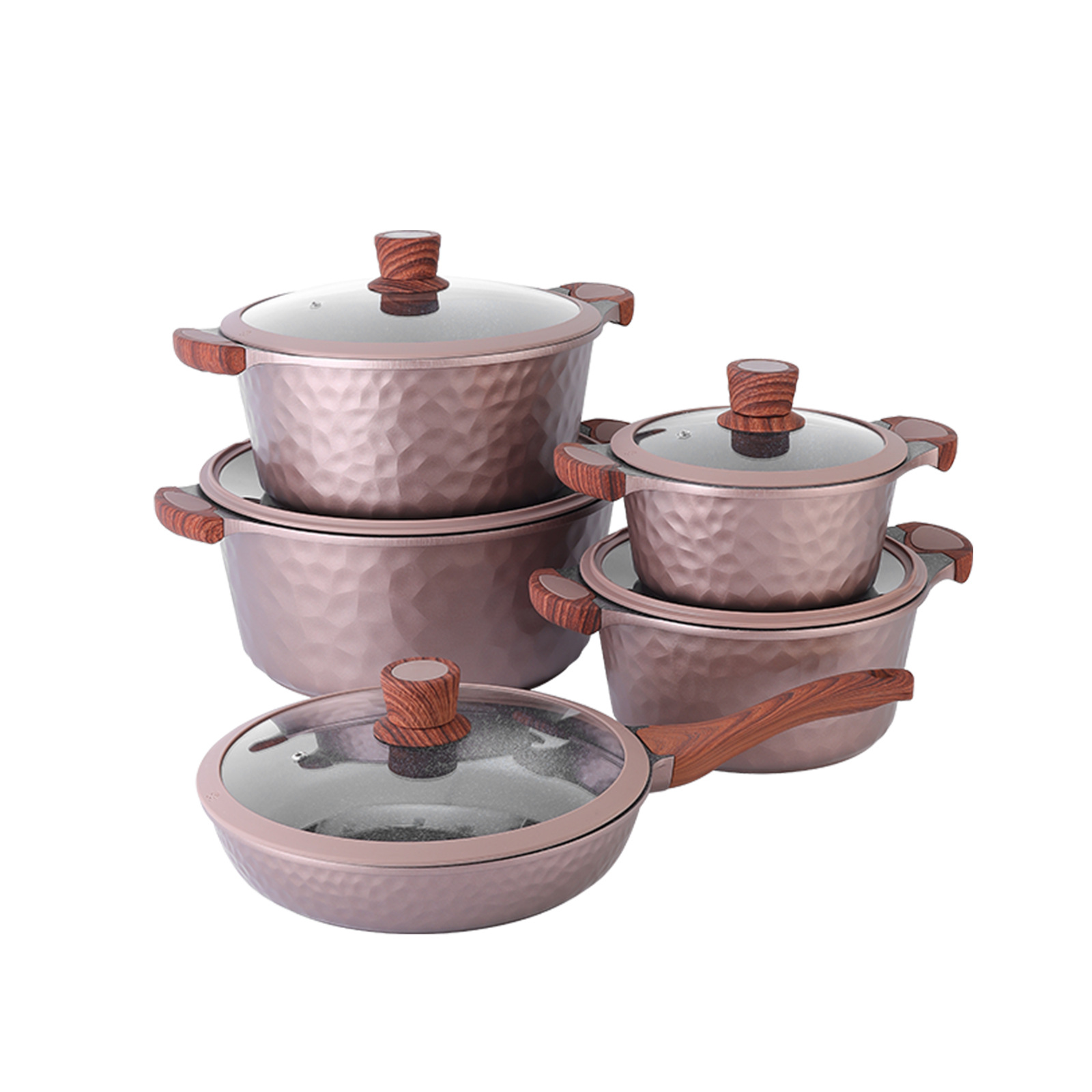 DONNOR CHILI 10 piezas set de cerámica set de paneles de cocina frita de verduras, paneles de leche antiadherentes, paneles de cocina de cocina image 6