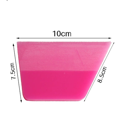 pink beef tendon scraping, Car cleaning tools - pink-hand-ground-trapezoidal-scraper