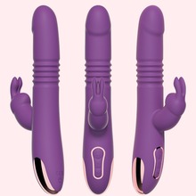 女用伸缩震动仿真阳具成人自慰兔子按摩棒自慰器亚马逊热销爆款