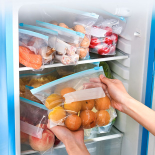 Factory spot sliding lock sealed bag food self-sealing bag household refrigerator storage frozen packaging sealed fresh-keeping bag