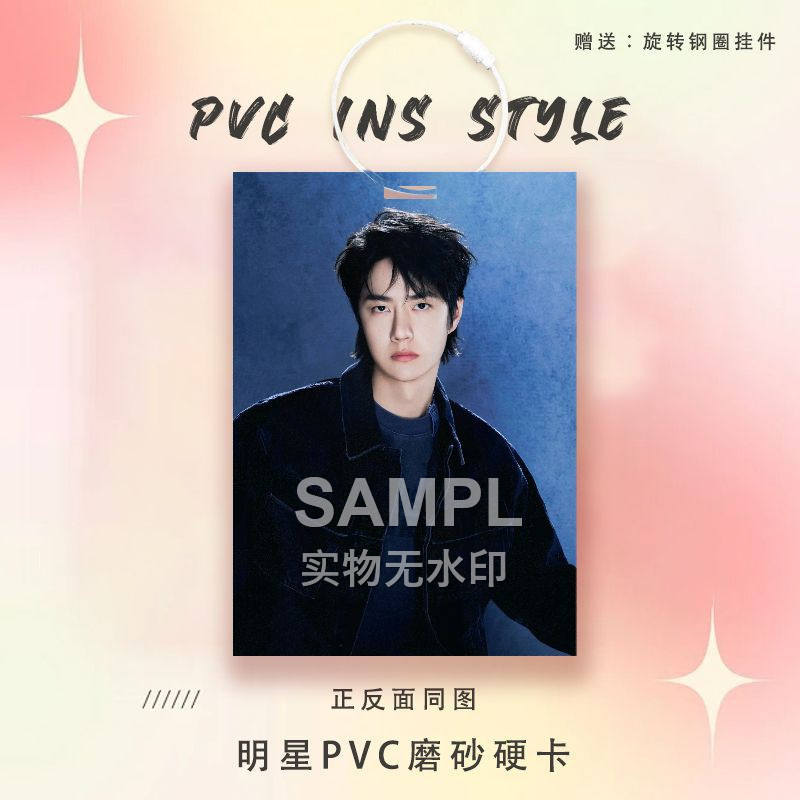 王一博応援周辺スター カード 参加証明書 PVC ハードカード キーホルダー 実店舗 スタンド スクールバッグ ペンダント|undefined