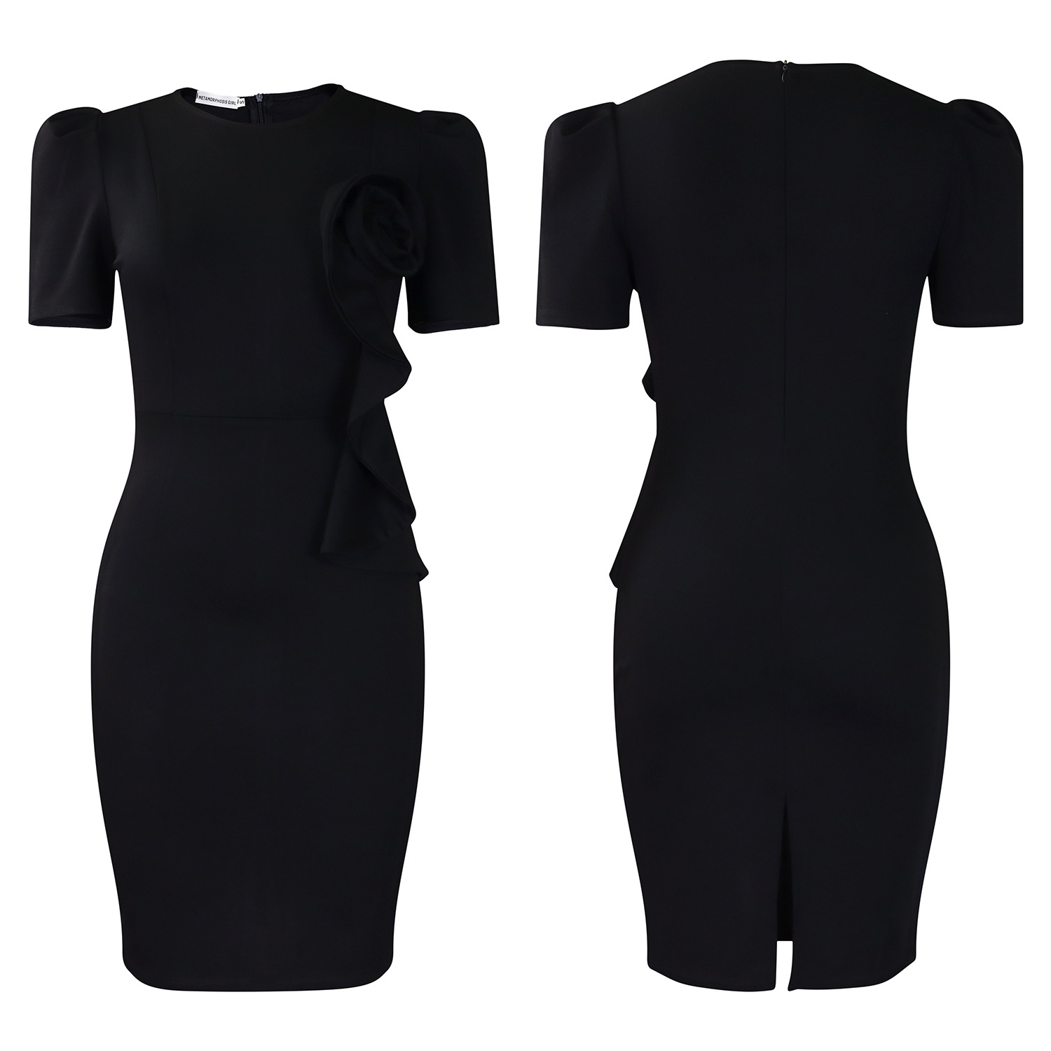 436g Weight Knee-Length Dress Length Type Short Sleeve Sleeve Length Sheath Dress Dresses Type Spandex, Polyester Fabric Type High Waist Waist Line Holiday, Banquet, Daily Occasion Round Neck Neckline Slim Fit Type Flower Pattern Summer Season Women's Gender Elegant Style Wholesale Women's Elegant Flower Holiday Banquet Daily Round Neck Short Sleeve Sheath Dress 59