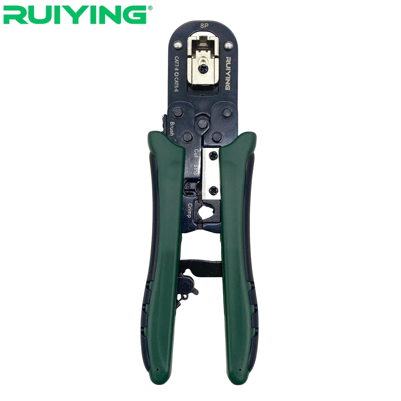 瑞英R8专业级网线钳高精度多功程级8P超五类六类七类RJ45屏蔽