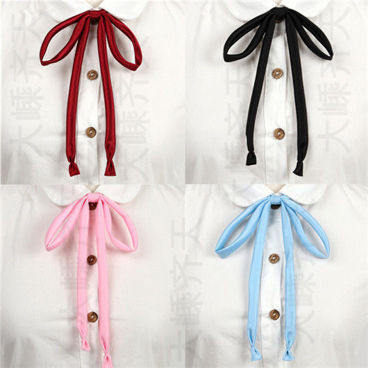 [handed Collar Rope] Japanese Style Preppy Style Hand-tied Slippery Bell Mouth with Sailor Suit Shirt School Uniform