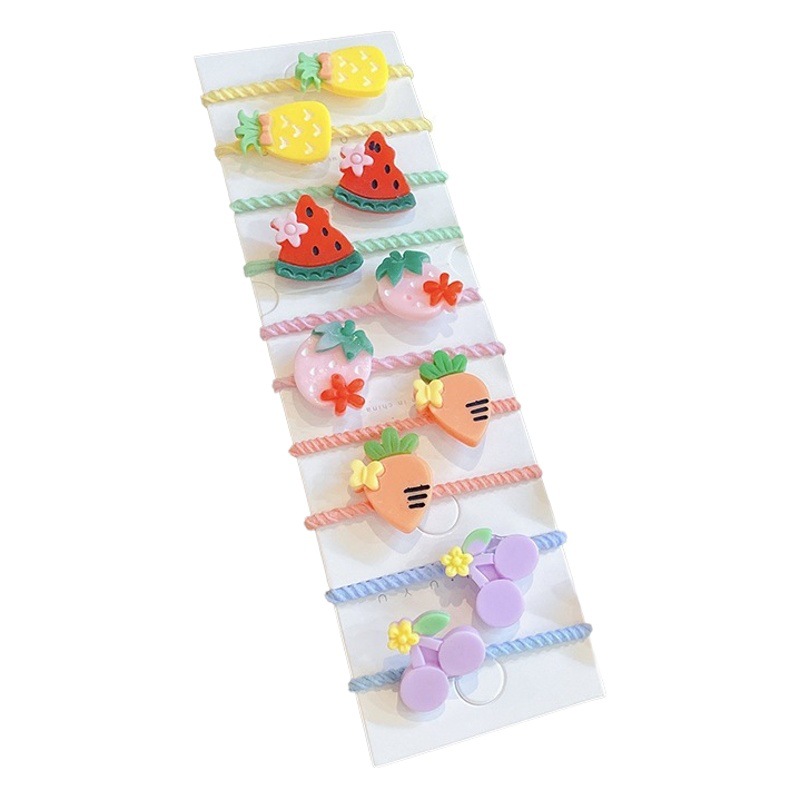 Banda de pelo de pulgar lindo para niños accesorios de corbata de pelo de bebé cuerda de pelo de bebé niña alta elástica no duele el cabello tocado de banda de goma