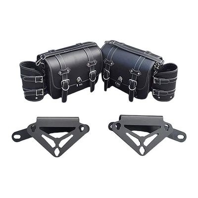 CM300CL300 bumper side bag guard: Motorcycle bumper - black-new-quick-release-waterproof-leather-bag-1-pair-of-mounting-brackets