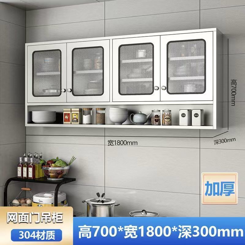 3O4 스테인레스 스틸 두꺼워짐 [브러싱 공정] - 304 메쉬 도어 벽 캐비닛 1800 와이드