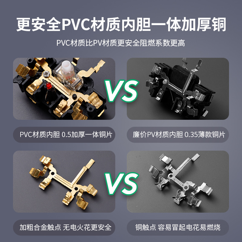 鴻航 905不帶線地拖插座防摔插排電動車專用高層5/10米延長線插座