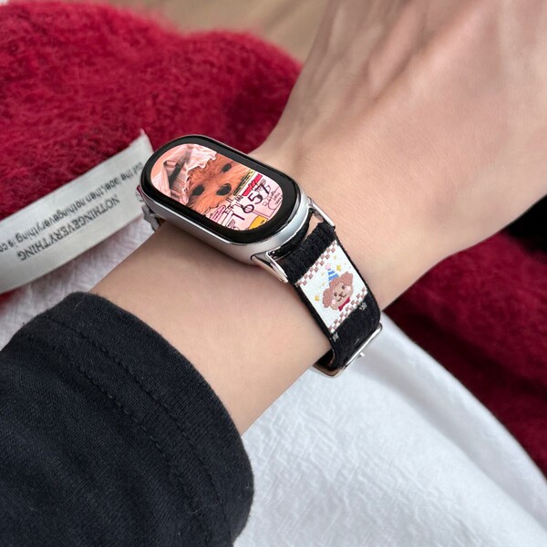 Suitable for Apple s11 polite puppy Xiaomi 10 bracelet 9pro corduroy…