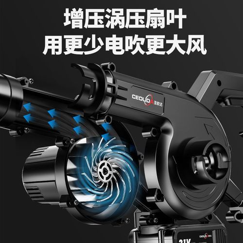 Lithium battery wireless high-power vacuum cleaner strong industrial blower household dust removal gun small vacuum cleaner