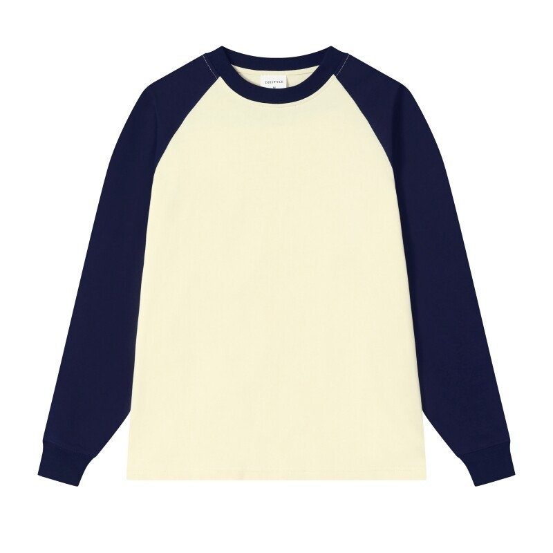 260g algodón puro color de choque hombro cuello redondo manga larga impresión de manga corta logotipo equipo de construcción de sudaderas culturales tendencia deportiva