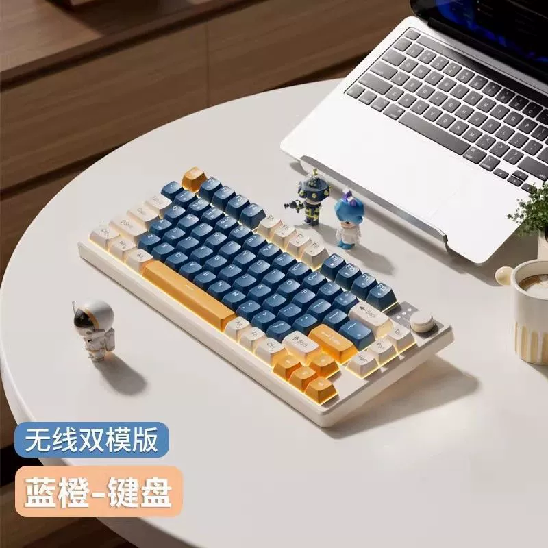 Механическая 75% игровая клавиатура, RGB-подсветка, мультимедийная ручка, тихие клавиши