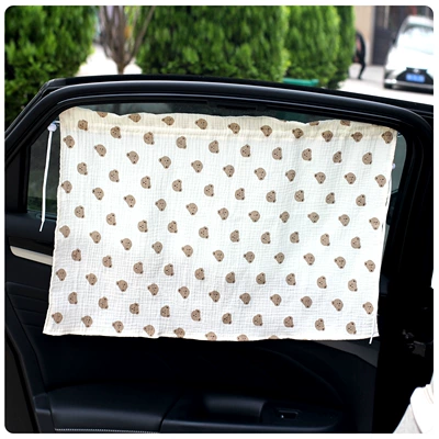 Insulation Curtain Cute Suction Cup – Car curtains - bear-suction-cup-curtain