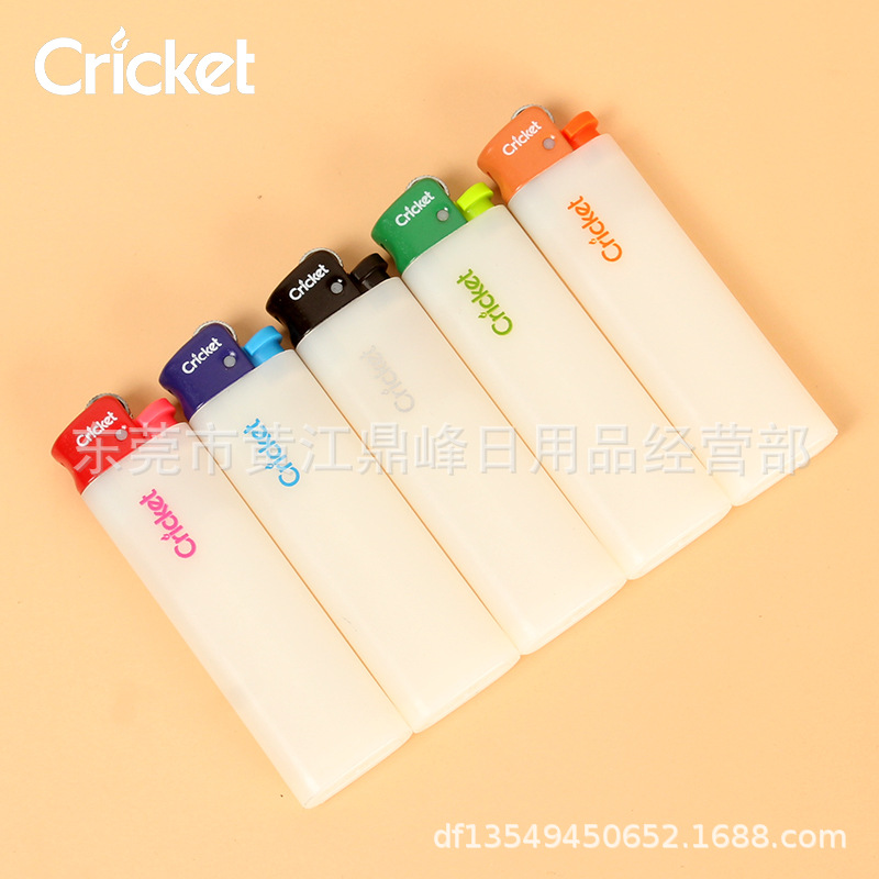 Cricket草蜢正品进口一次性防爆磨砂透明砂轮火石滑轮打火机批发