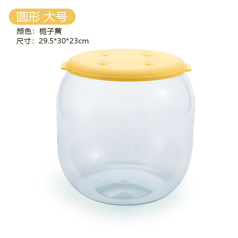 子供用収納ボックス、赤ちゃんのおもちゃ、人形、積み木収納バケツ、多機能収納プラスチック透明収納ベンチ、家庭用|undefined