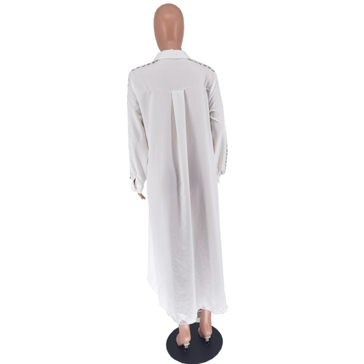 Women Clothing Plain Irregular Asymmetric Casual Loose Shirt
