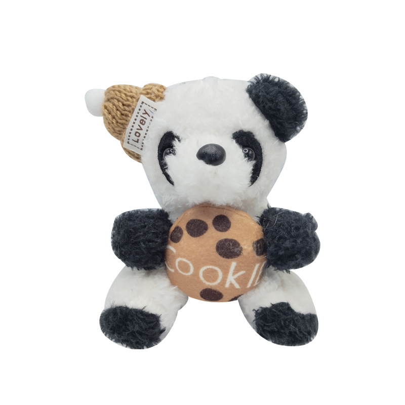 Internet Celebrous Plush Panda Keychain Doll Doll Key Chain Exquisite Women's Bag Pendant Claw Machine Small Gift Wholesale