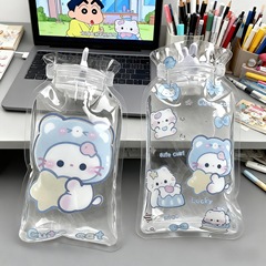 可爱Kitty猫喵随身暖手宝学生闺蜜卡通注水热水袋便携透明暖水袋