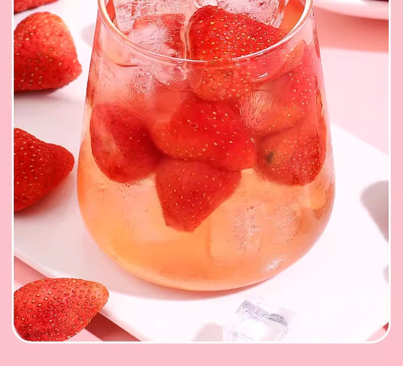 Freeze Dried Strawberry Slices 500g Whole Crisp Fruit for Baking Snacks and Desserts preparation