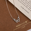 Advanced brand necklace, universal jewelry, silver 925 sample, light luxury style, high-quality style, internet celebrity