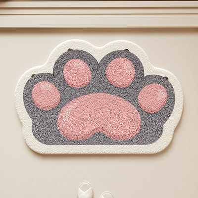 Avtomobil döşəmə paspasları: Non-Slip Foot Mat Bedroom Bedside - clawed-brown-bear-4060cm-imitation-cashmere-dot-plastic-bottom