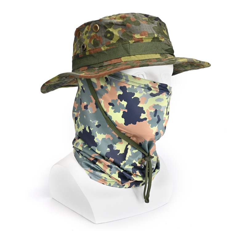 Pañuelo para el cuello con protección solar, sombrero de ala redonda y grande para hombre, adecuado para senderismo, camping, pesca, sombrero de pescador transpirable con protección solar, sombrero para el sol plegable.