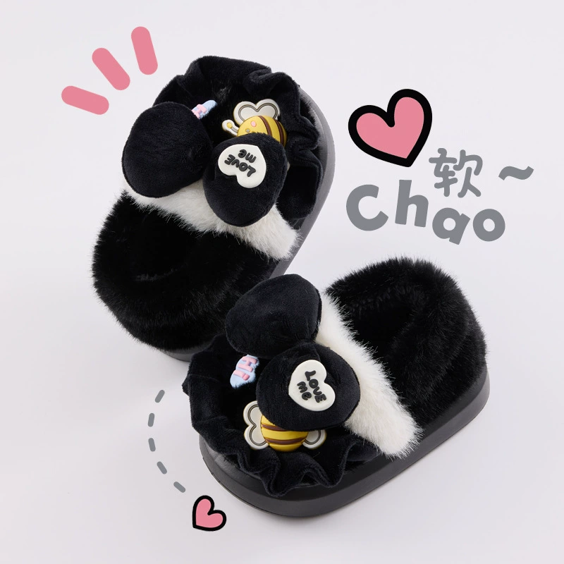 Демисезонные детские cute тапочки для принцессы, обувь с бантом