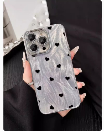 Lazo de perla de hilo de plumas francés para lente de brillo iPhone14 15ProMax funda para teléfono 12 Apple 13