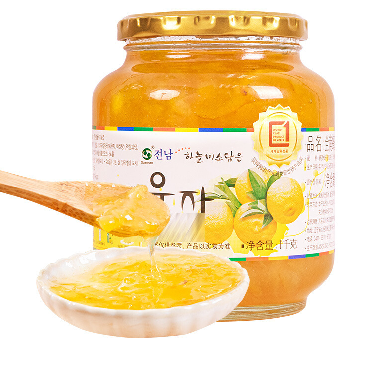 韓国輸入全南ハニーグレープフルーツティー 1kg×2缶 水に浸して飲むフルーツティー グレープフルーツソース ホットドリンク|undefined