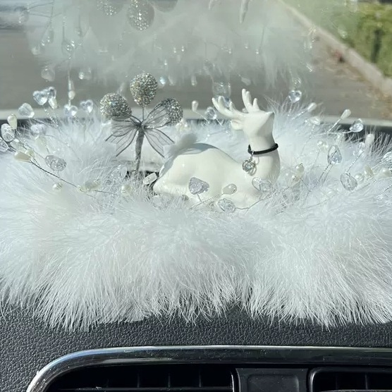 Artículo creativo de la chica del mar adornos de automóviles perfume encantador ángel perfume de automóvil perla base de diamante perfumado perdurable