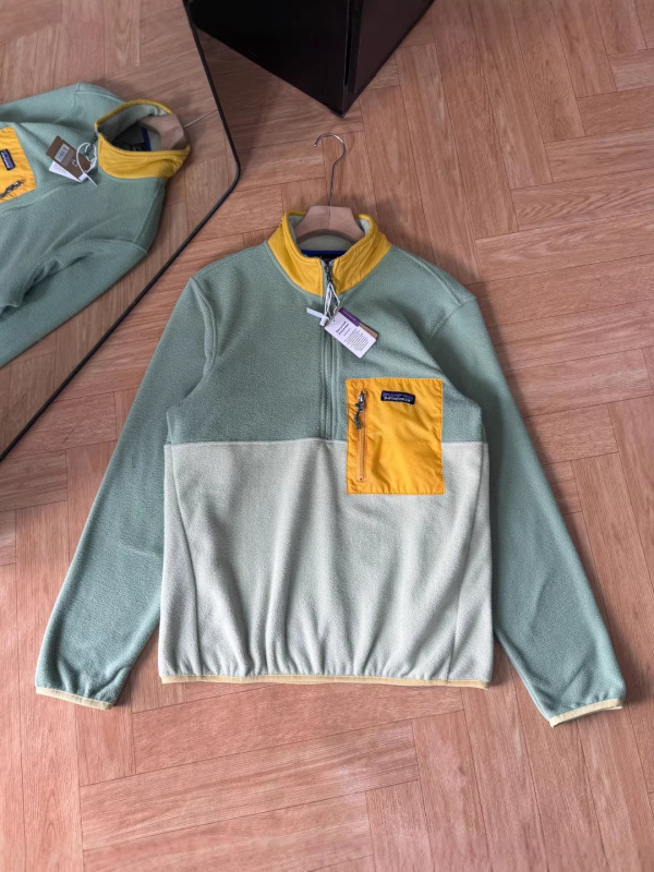 Cross-Border Foreign Trade E-Commerce Pata Bata Couple's Style 26S Twelve-Color Matching Color-Blocked Fleece Half-Zip Pullover Cross-Border Foreign Trade E-Commerce Pata Bata Couple's Style 26S Twelve-Color Matching Color-Blocked Fleece Half-Zip Pullover