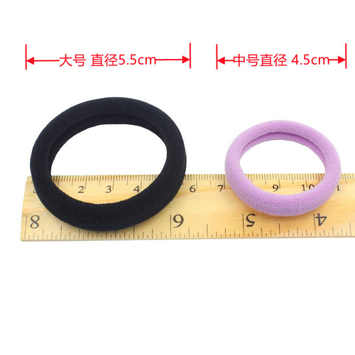 5.5CM bold high elastic towel ring hair tie wholesale basic style does not hurt hair rubber band women's hair accessories hair rope