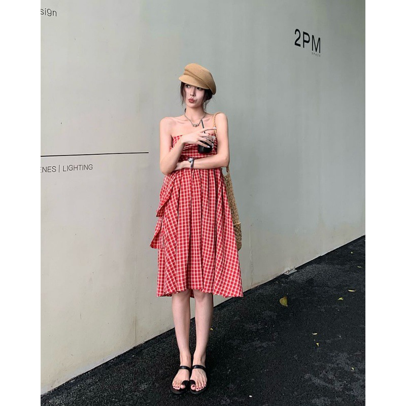 Summer retro small design belt with bow