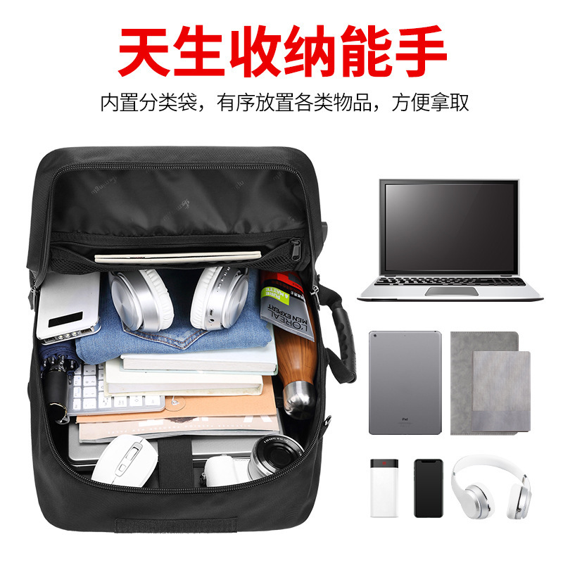 Bolsa de viaje de gran capacidad para viajes y ocio para hombres, mochila, bolsa de montañismo impermeable al aire libre, separación de seco y húmedo transfronterizo