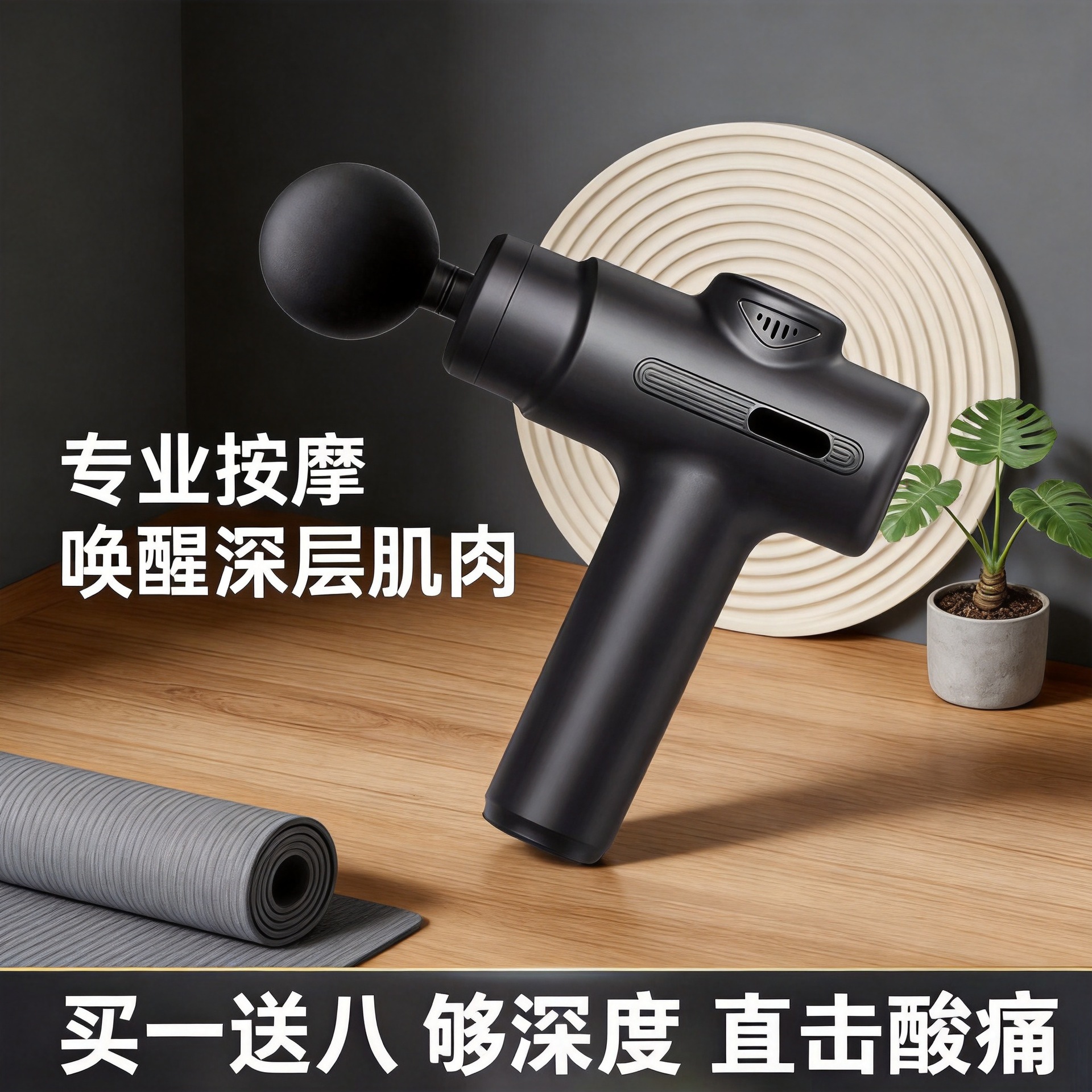 跨境迷你充电筋膜抢mini便携肌肉按摩器小型女士按摩器家用筋膜枪