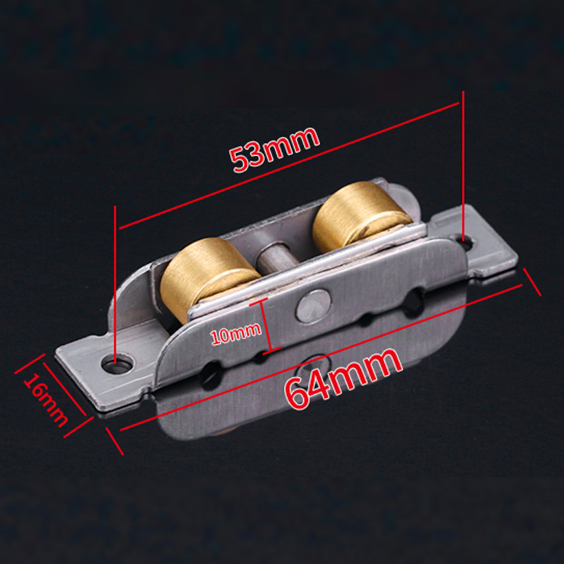(Excluding screw) Plastic steel 88 double flat copper wheels 1 price [20 per gro…