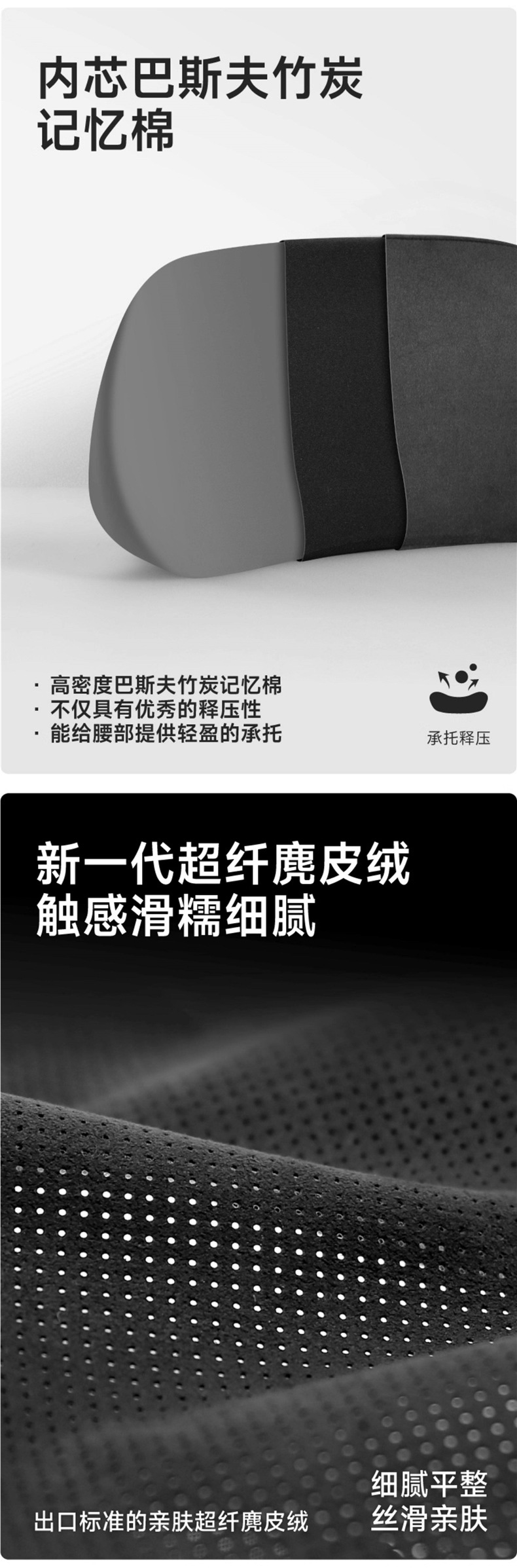 Car Lumbar Support Cushion, Thin Model, Small Lumbar Support, Tailbone Car Pillow, Lumbar Seat Support, Memory Foam Pillow, Neck Pillow, Others